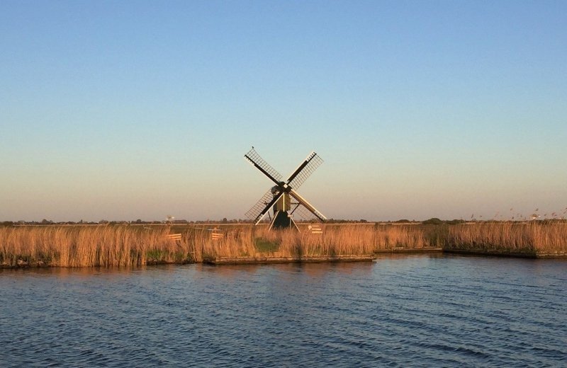 Vlakbij het IJsselmeer